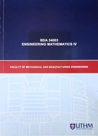 Image of BDA 34003 Engineering Mathematics IV
