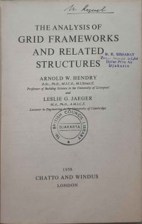 Image of The Analysis Of Grid Frameworks And Related Structures